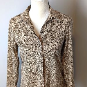 H&M Cheetah Print Dress Top / Size Small